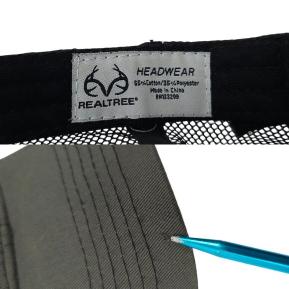 Realtree Outfitters Logo Patch Mesh Snapback Cap Trucker Baseball Hunting Hat - Picture 8 of 13